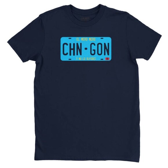 Chingon License Plate T-Shirt - Picture 1 of 1
